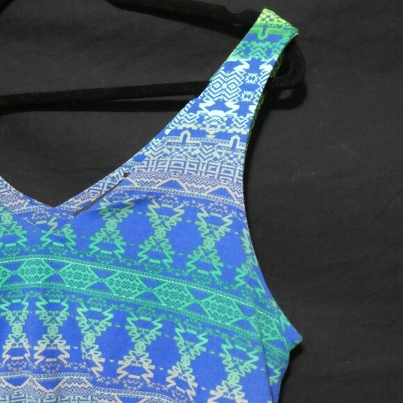 FADED GLORY | large 12 - 14 | Sleeveless Colorful Maxi Summer Dress - Picture 5 of 14